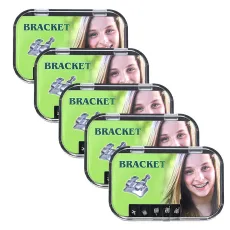 5 pcs Dental orthodontic mental monoblock bracket Mini roth 0.22 345 HK 5*5
