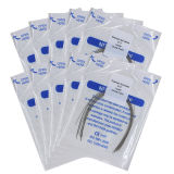 Dental 10 packs orthodontic thermal activated round niti arch wires oval 10 size
