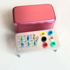 Dental 36 holes disinfection box for endo files and Gutta Percha Points Red