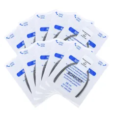 Dental 10 packs orthodontic thermal activated round niti arch wires oval 10 size