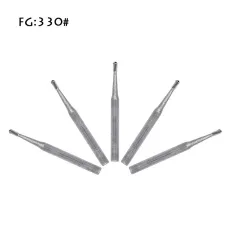 50/pk Dental SUPÉR Carbide Burs FG330, Friction Grip, Midwest Type