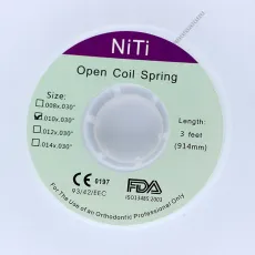 CE FAD Dental orthodontic niti open coil spring size 0.01x0.03 3feet 914mm