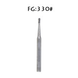 50/pk Dental SUPÉR Carbide Burs FG330, Friction Grip, Midwest Type