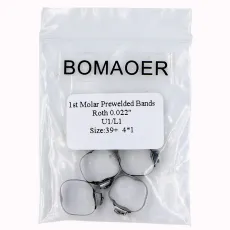 4pc/pack Dental orthodontic 1st molar prewelded band roth 022  U1/L1 size 39+