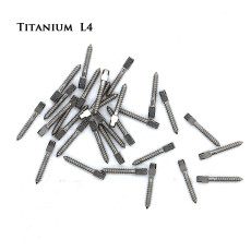 30pcs Dental endodontic material bulk sale pure TITANIUM SCREW POST size L4