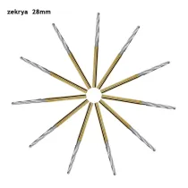 Lot X 10 Dental Zekrya Carbide Bone Surgical Cutters FG Bur 28mm long