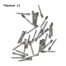 30pcs Dental endodontic material bulk sale pure TITANIUM SCREW POST size L3