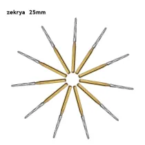 Lot X 10 Dental Zekrya Carbide Bone Surgical Cutters FG Bur 25mm long