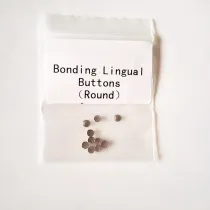 10 packs Dental Orthodontic Lingual buttons bondable Mesh Round Base 10pcs/pack