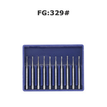 Dental Carbide Burs FG 329 Pear for High Speed Handpiece Friction Grip Midwest