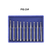 100pcs FG 2 Dental bur Tungsten steel bur carbide For high speed handpiece FG2