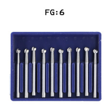10 FG6 bur Dental Tungsten steel bur carbide F high speed handpiece Midwest type