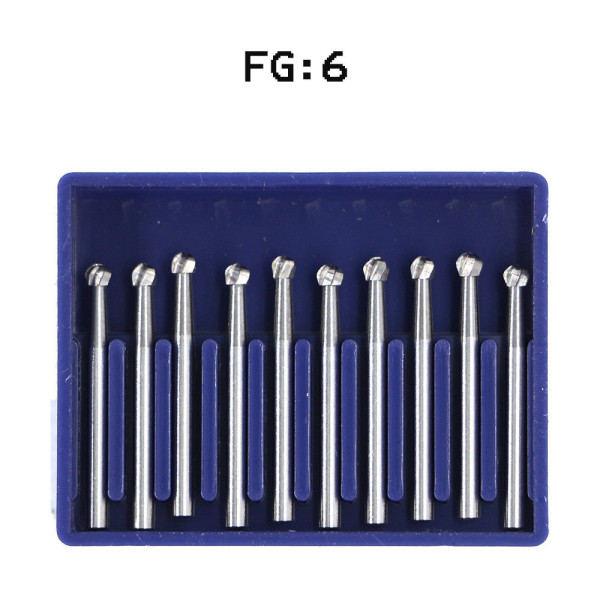 10 FG6 bur Dental Tungsten steel bur carbide F high speed handpiece Midwest type