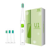 LANSUNG Ultrasonic Rechargeable Electric Toothbrush USB Charge 4 replacement hea
