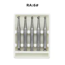 10 PCS Dental bur Latch Carbide Burs RA6 for Low Speed Handpieces