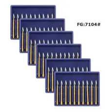 50 PCS Dental bur 12 BLADE TRIMMING & FINISHING CARBIDE 7104