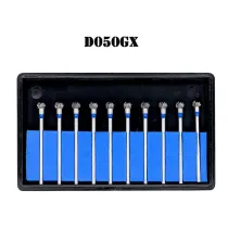 10 PCS Tungsten Steel carbide burs Dental Lab Equipment D050GX For 2.35mm motor