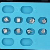 20/BOX Dental orthodontic cartoon bracket mini roth 022 345 hook Plum flow shape