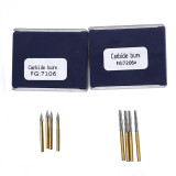 10 PCS FG7206 Dental bur 12 BLADE TRIMMING & FINISHING CARBIDE