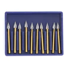 10 PCS Dental bur 12 BLADE TRIMMING & FINISHING CARBIDE 7106