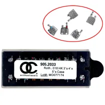 50 packs Dental orthodontic OC MIM Metal Bracket Mini Roth 018 Hooks 3 4 5