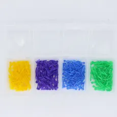 400PCS/SET Dental Plastic Poly-Wedges with Holes 4 COLORS CE FDA