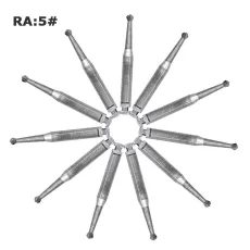 10 PCS Dental bur Latch Carbide Burs RA5 for Low Speed Handpieces