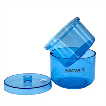 1pc Dental plastic Disinfection box Soak Disinfection Cup Blue color