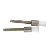 100PCS White Disposable Dental Prophy Brush Nylon Metal Shanks Flat brush PB330