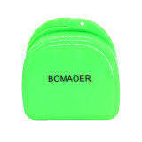 Dental Orthodontic Mouthguard Container Retainer Denture Storage Case Green