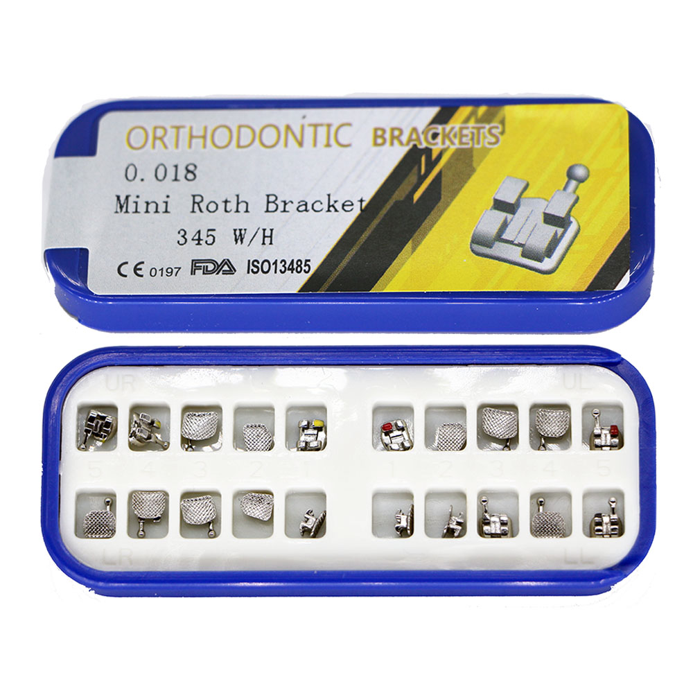 US$ 9.00 - 1 kit Dental orthodontic mental bracket brace mini roth 018 ...