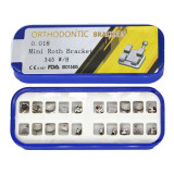 1 kit Dental orthodontic mental bracket brace mini roth 018 345 with hook