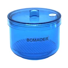 1pc Dental plastic Disinfection box Soak Disinfection Cup Blue color