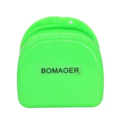 Dental Orthodontic Mouthguard Container Retainer Denture Storage Case Green