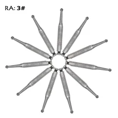 10 PCS Dental bur Latch Carbide Burs RA3 for Low Speed Handpieces