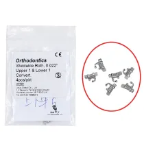 10X Dental Orthodontic Buccal tube Convert Weldable Roth 0.022  U1 L1 4pcs/pkt