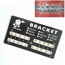 10 kits Dental Orthodontic Mental Bracket Brace Mini MBT slot 022 345hooks