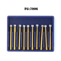 10PCS Dental Orthodontic Carbide BursFG7006 Debonding and Finishing High-speed
