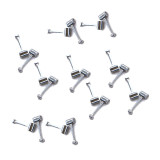 10XNEW PRODUCT Dental Orthodontic Stainless steel Crimpable Hook Long 10pcs/pkt
