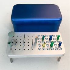 Dental Disinfection box for endo files polisher & burs 3 use 60 holes