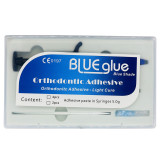 5PCS Dental Orthodontic Blue Glue Adhesive-Light Cure Adhesive paste in syinges