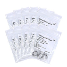 10X Orthodontic Roth Band with Lingual Cleat non-conv 0.022'' 37# U2 L1 4pcs/pkt