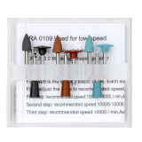 New 10 Kits Dental Amalgam polishing kits RA0109 for low-speed 9 rubber polisher