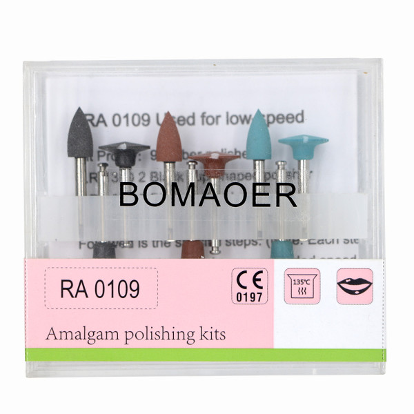 New 1 Kit Dental Amalgam polishing kits RA0109 for low-speed 9 rubber polisher