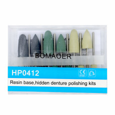 New 1 Kit Dental Diamond Burs Base Polishing Kits Hidden Denture HP0412