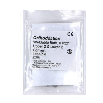 10X Dental Orthodontic Buccal tube Convert Weldable Roth 0.022  U2 L2 4pcs/pkt