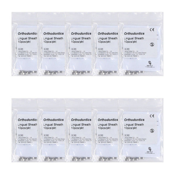 10X NEW PRODUCT Dental Orthodontic Stainless steel Lingual Sheath 10pcs/pkt