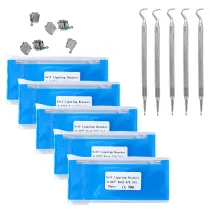 5 kits Dental orthodontic Self-ligating Brackets roth 022 345 Hooks With tool