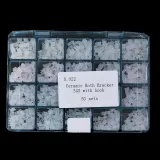 50 Sets Dental Orthodontic Ceramic Bracket Roth 022 Braces with 345 Hooks