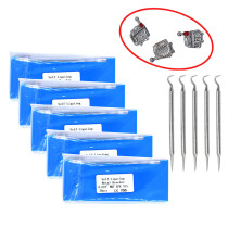 5 kits Dental orthodontic Self-ligating Brackets MBT 022 345 Hooks With tool